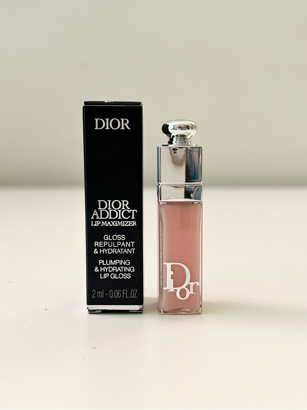 🌸DIOR Addict Lip Maximizer Plumping Hydrating Lip Gloss Deluxe Mini 001 Pink 2mL
